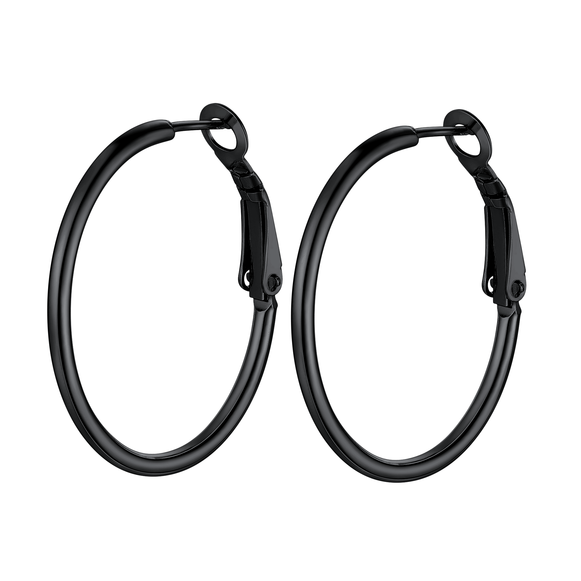 Lightweight Large Hoop Earrings for Lobster Clasp