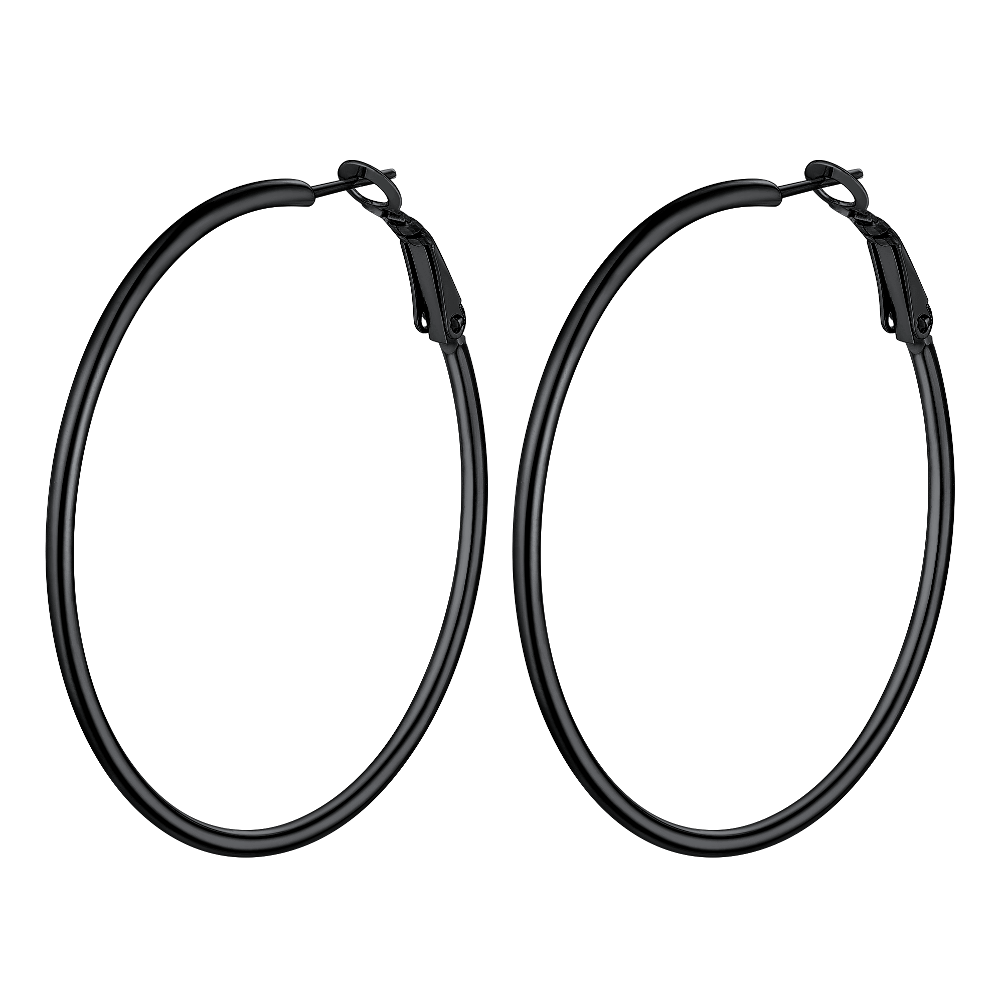Lightweight Large Hoop Earrings for Lobster Clasp