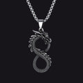 Punk Infinity Dragon Pendant Necklace for