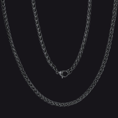 Spiga Wheat Chain Stainless Steel Link Necklace for