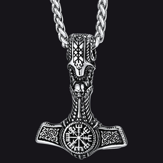 Viking Thor's Hammer Mjolnir Necklace Pendant for