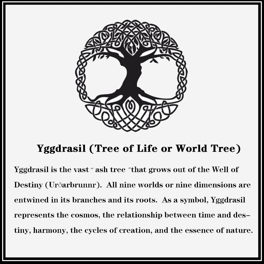 Tree of Life Signet Sterling Silver Viking Ring