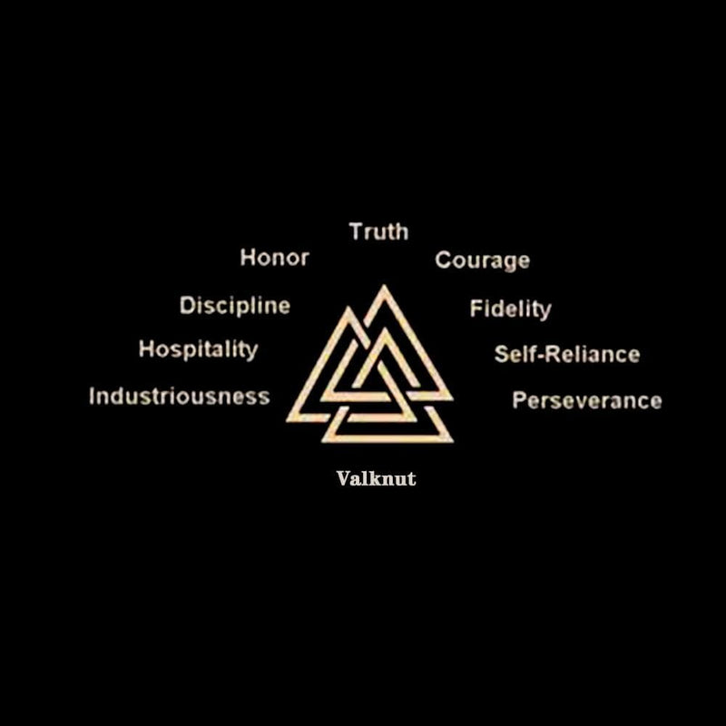 Odin Runes Valknut 316l Stainless Steel Viking Ring
