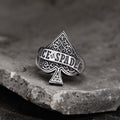 Ace of Spades Stainless Steel Ring