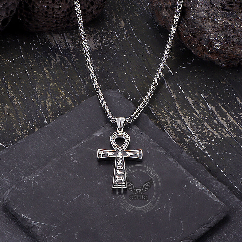 Ankh Cross Ancient Egyptian Symbol Stainless Steel Pendant