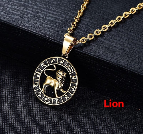 Celestial Zodiac Amulet Necklace