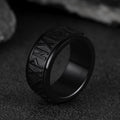 Norse Viking Rune Fidget Anxiety Band Ring for