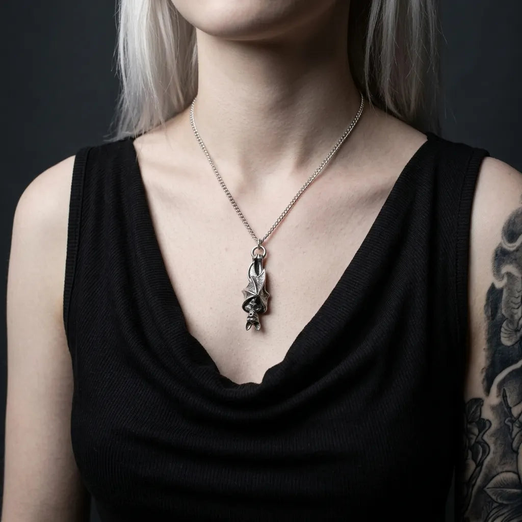 The Resting Bat Necklace