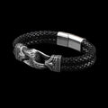 Carved Viking Leather Bracelet