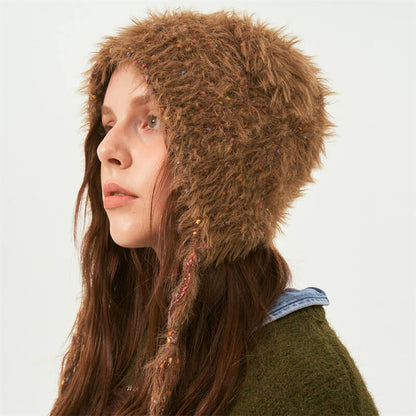 Colorful Dots Knitted Wool-blend Beanie Hat
