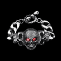 Crimson Eye Skull Bracelet
