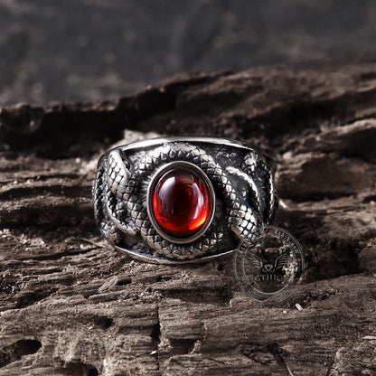 Double-headed Snake Stainless Steel Ring