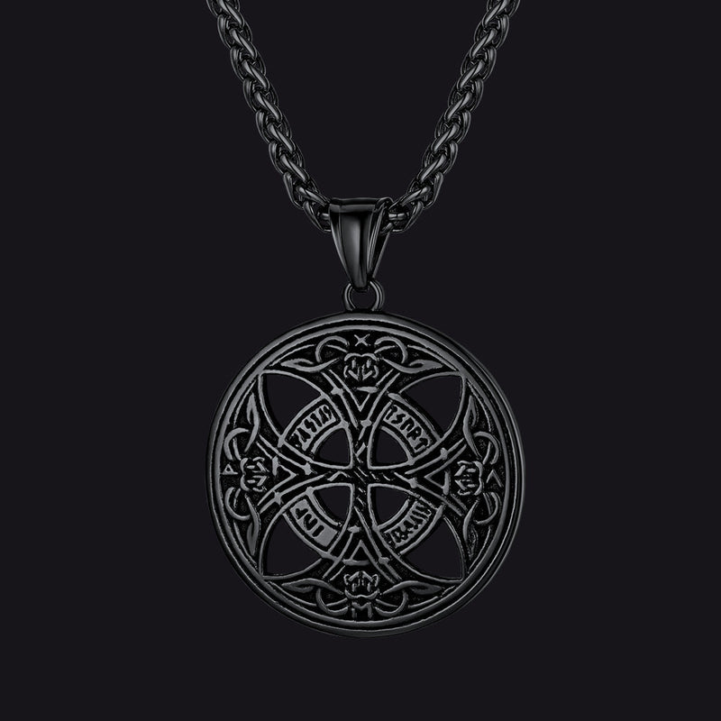 Viking Celtic Love Knot Necklace With Rune