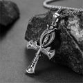 Flash Egyptian Ankh Cross Necklace With Eagle for