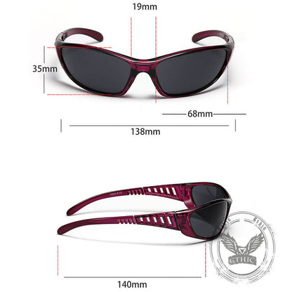 Fashionable Y2k Colorful Hollow Uv-proof Pc Sunglasses