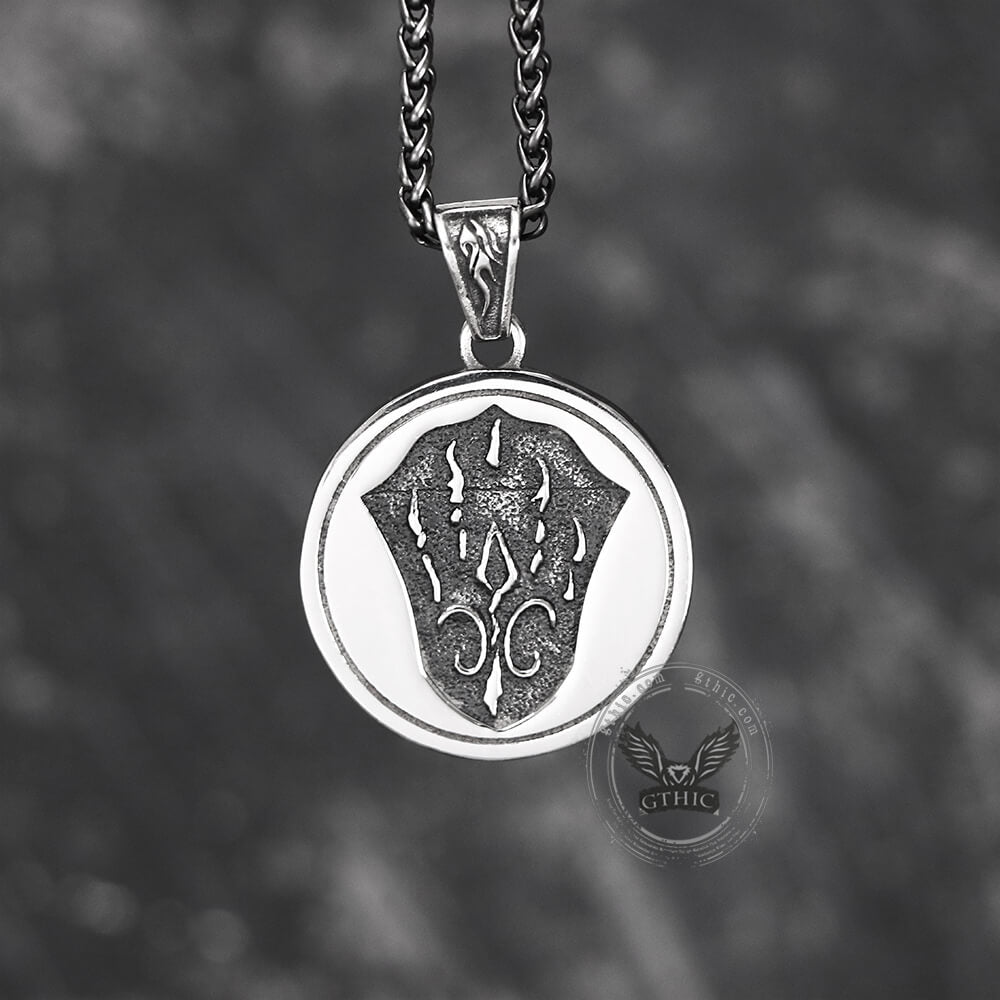 Ferocious Nordic Wolf Stainless Steel Pendant