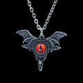 Flying Evil Eye Skull Pendant