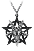 Goat Head Pentagram Pendant With Occult Symbolism