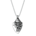 Gothic Pendant of Long Hair Skull / Rock Style Necklace for and
