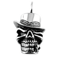 Rock Style Stainless Pendant of Denim Skull in a Hat / Gothic Jewelry