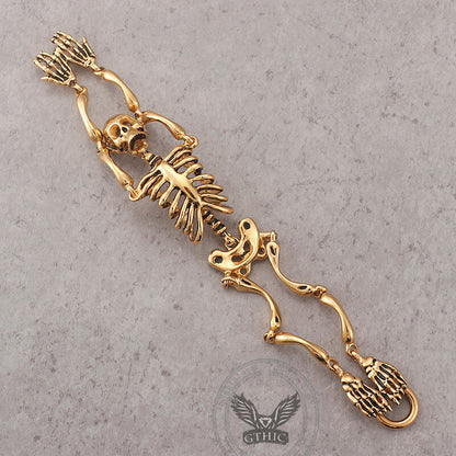 Gothic Body Skull Stainless Steel Bracelet