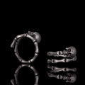 Gothic Skull Bone Sterling Silver Open Ring