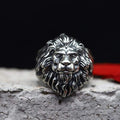 Lion Head Sterling Silver Animal Ring