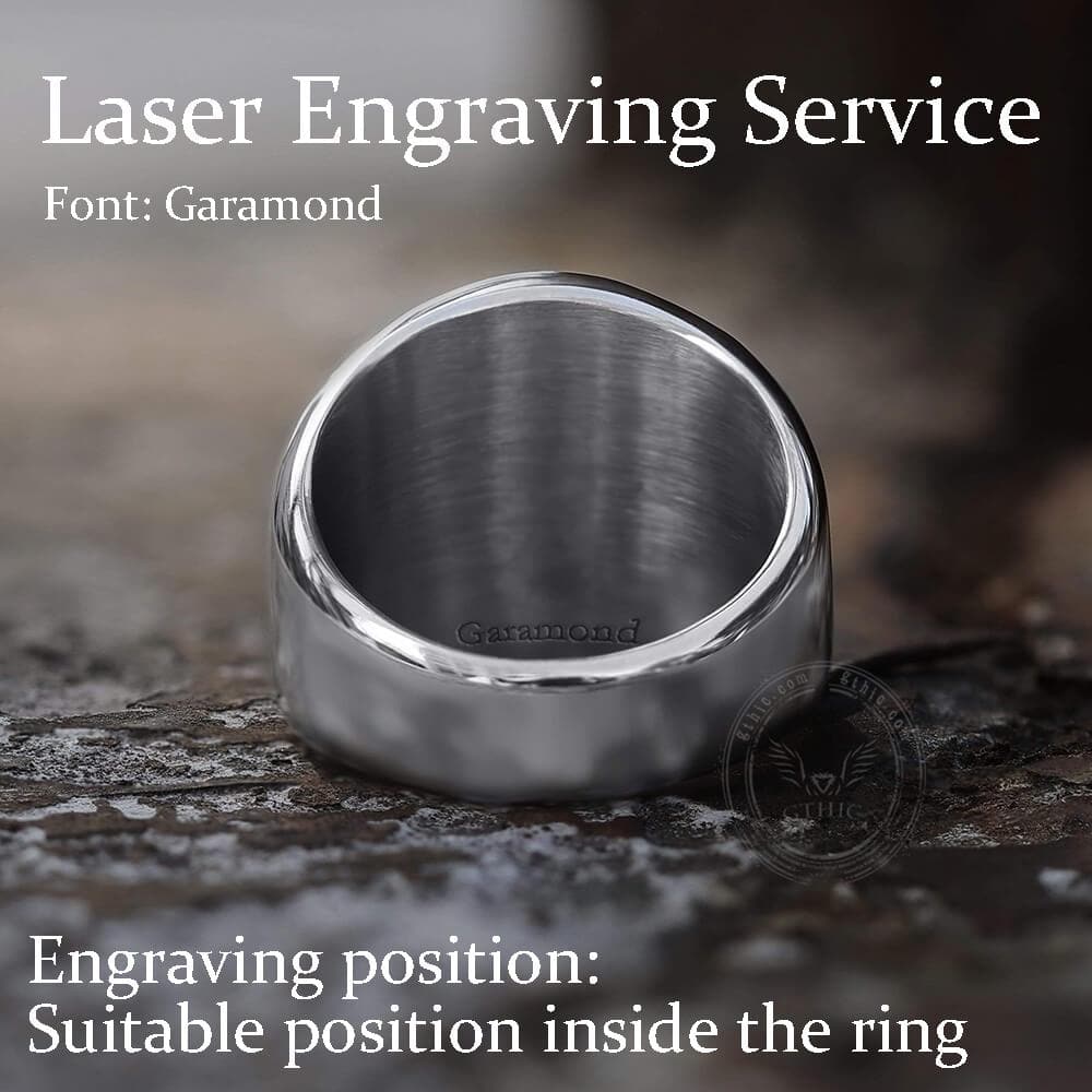 Runes Valknut Triangle Stainless Steel Viking Ring