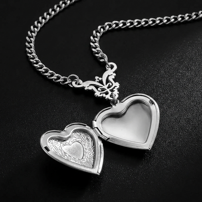 Bat Locket Necklace