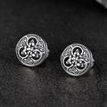 Round Irish Celtic Knot Stud Earrings for