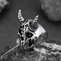 Satanic Baphomet Goat Skull Head Ring for