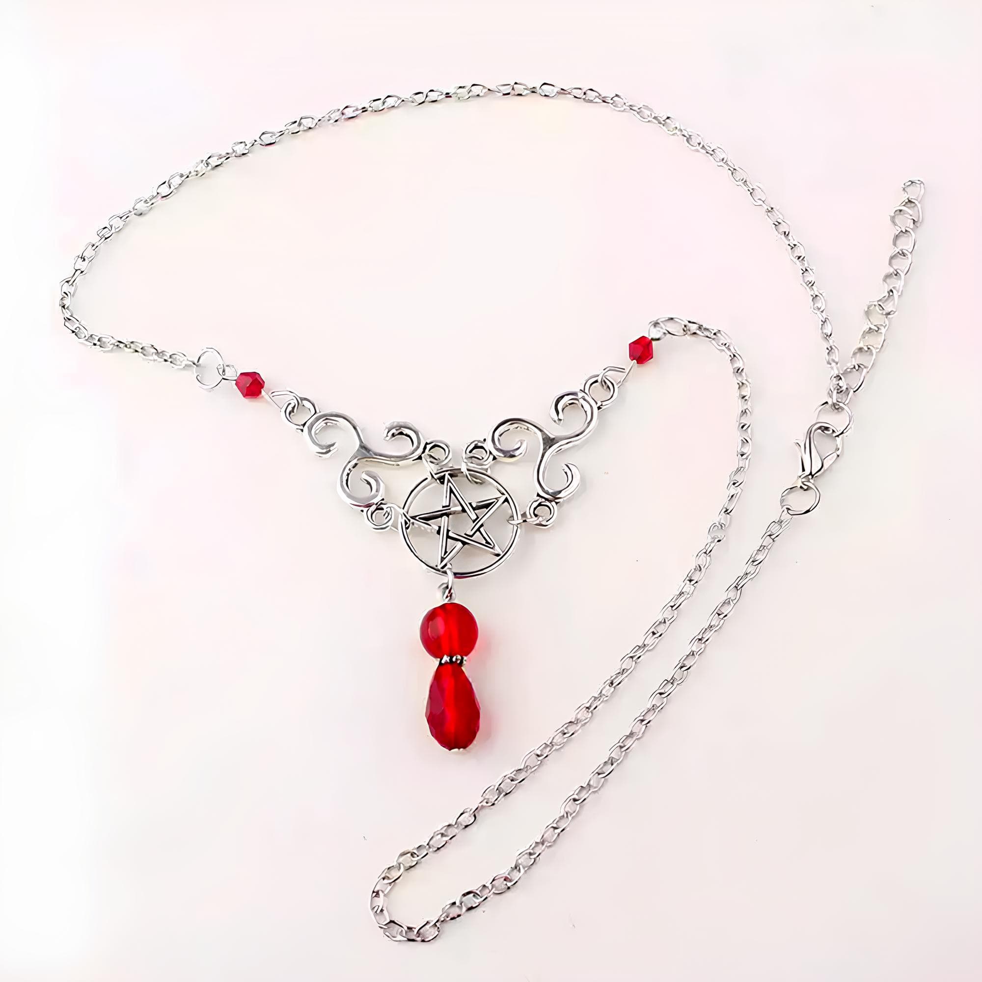 Pentacle Celtic Triskele Necklace