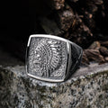 Indian Stainless Steel Skull Ring