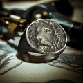 Lion King Sterling Silver Seal Ring