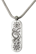 Love and Fate Pendant Necklace With Engraved Symbols