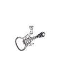 Rock Stainless Steel Necklaces / Guitar Style Bottle Opener Jewerly