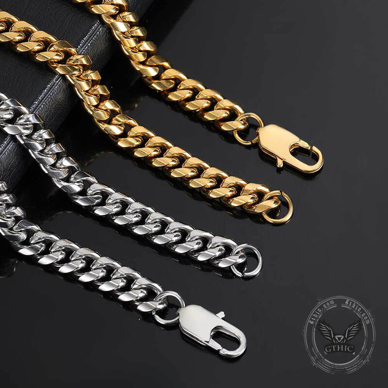 Miami Cuban Stainless Steel Choker Chain Necklace