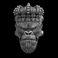 Monkey King Sterling Silver Ring
