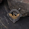 Nordic Odin Raven Stainless Steel Viking Pendant