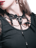Perfect Crystal Pendant Beaded / Gothic Lace Necklace for / Elegantly Female Accessories