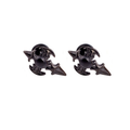 Personality Cross Design Stud Earrings / Stainless Steel Zirconia Jewelry in Alternative