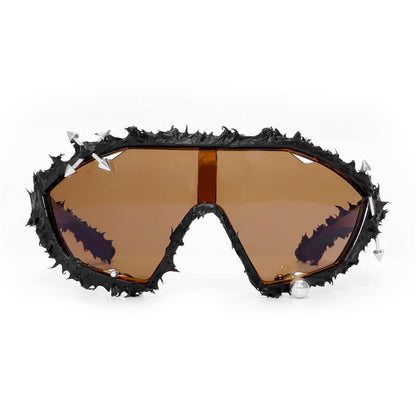 Punk Arrow Decorated Drip Glue Pc Sunglasses
