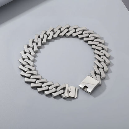 Punk Rhombus Cuban Chain Stainless Steel Necklace