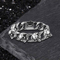 Punk Skull Head Stainless Steel Hip-hop Bracelet