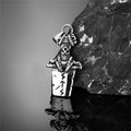 Punk Viking Sword Rune Stainless Steel Nordic Pendant