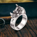 Punk Wild Rhino Stainless Steel Ring