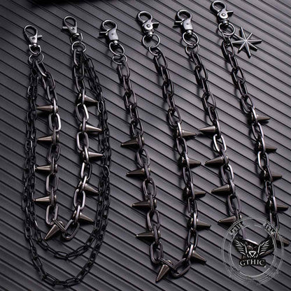 Retro Rock Spiked Punk Alloy Pants Chain