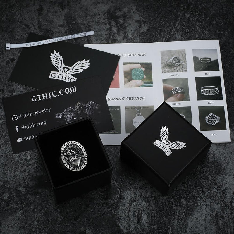 Sacred Heart of Jesus Sterling Sliver Ring