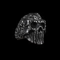 Scar Crack Skull Ring