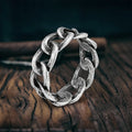 Simple Cuban Link Design Stainless Steel Ring